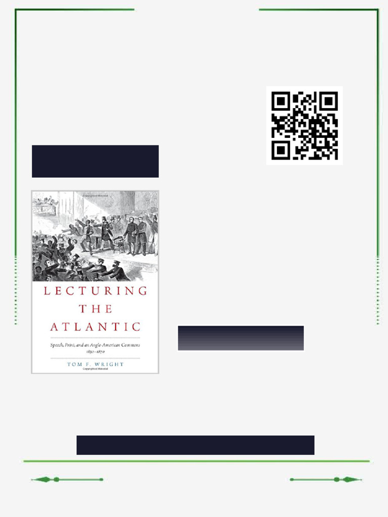 Lecturing The Atlantic Speech Print and An Anglo American Commons 1830 ...