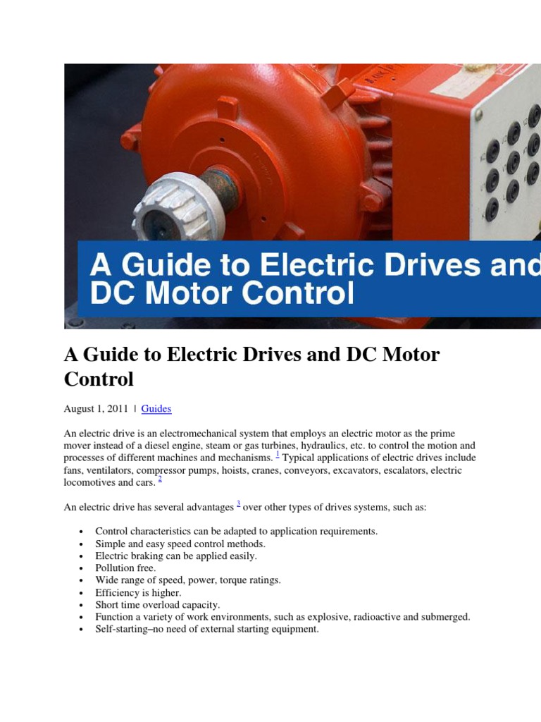 Electric Drives and DC Motor Control Guide | PDF | Rectifier ...