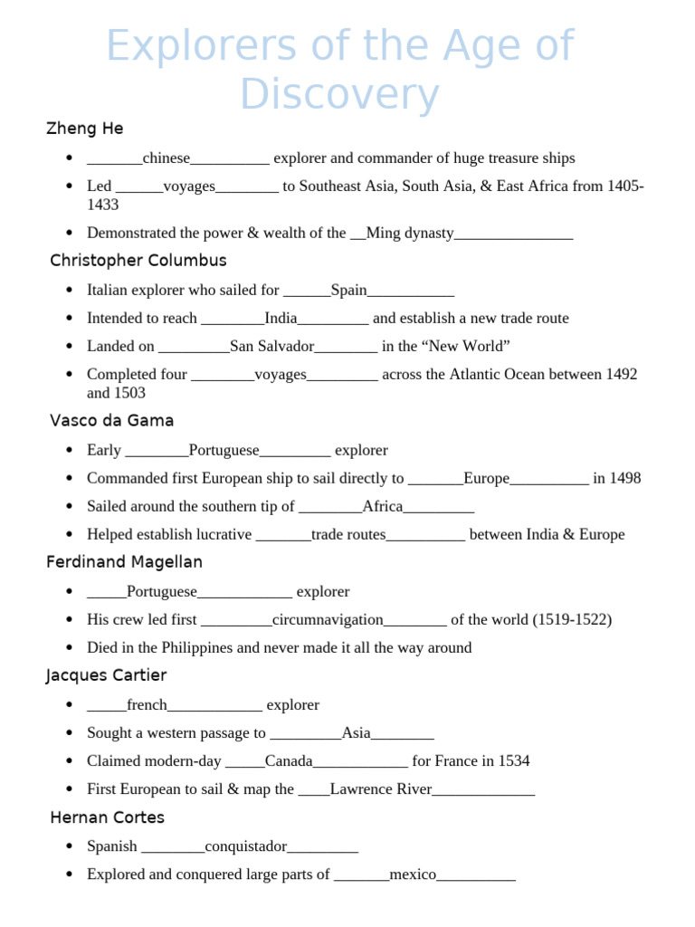Bo Prewitt - 06 - Explorers Magic Portrait Notes Page | PDF