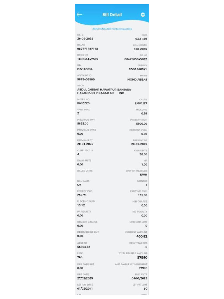 E Bill | PDF