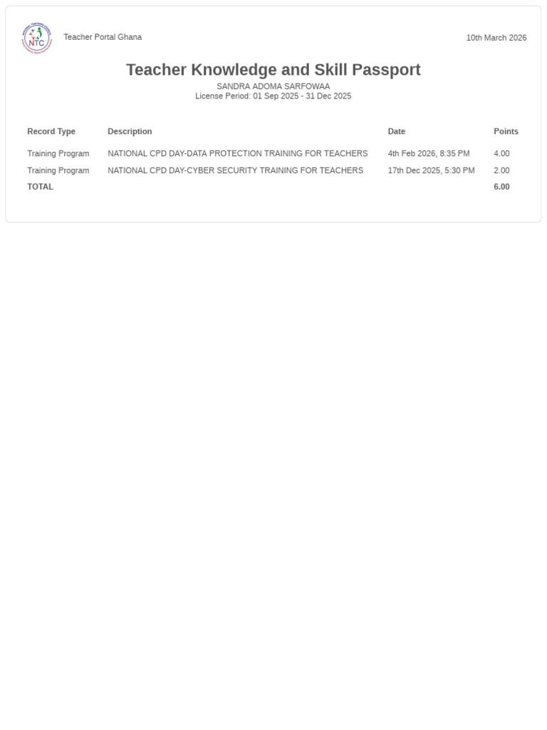 CPD Transcript 3 | PDF