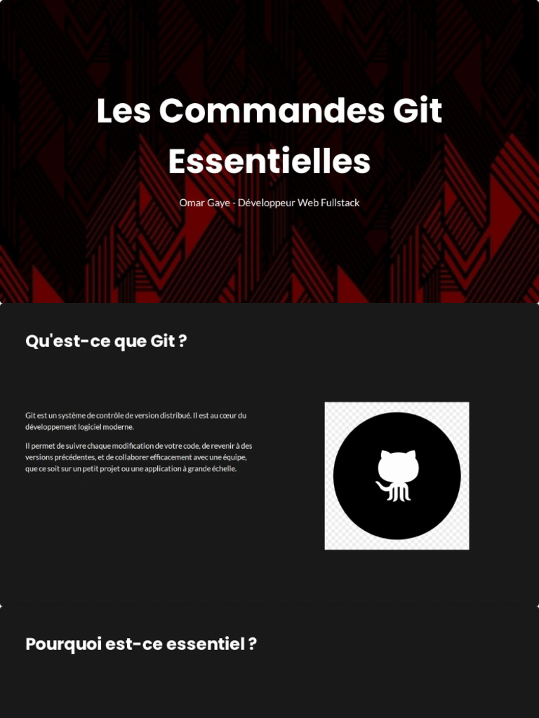 Les Commandes Git Essentielles | PDF