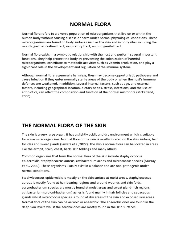 Normal Flora | PDF | Gastrointestinal Tract | Bacteria
