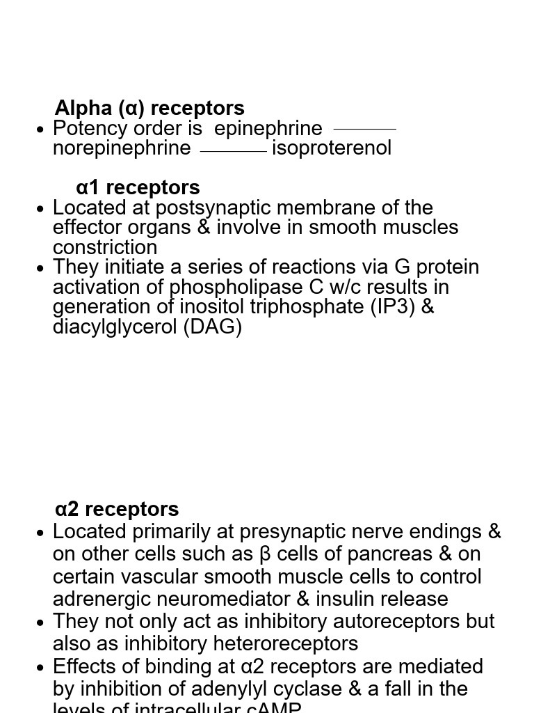 Adrenergic Agonist Drugs 6 Feb 2024 (1).Pptx | PDF | Norepinephrine ...
