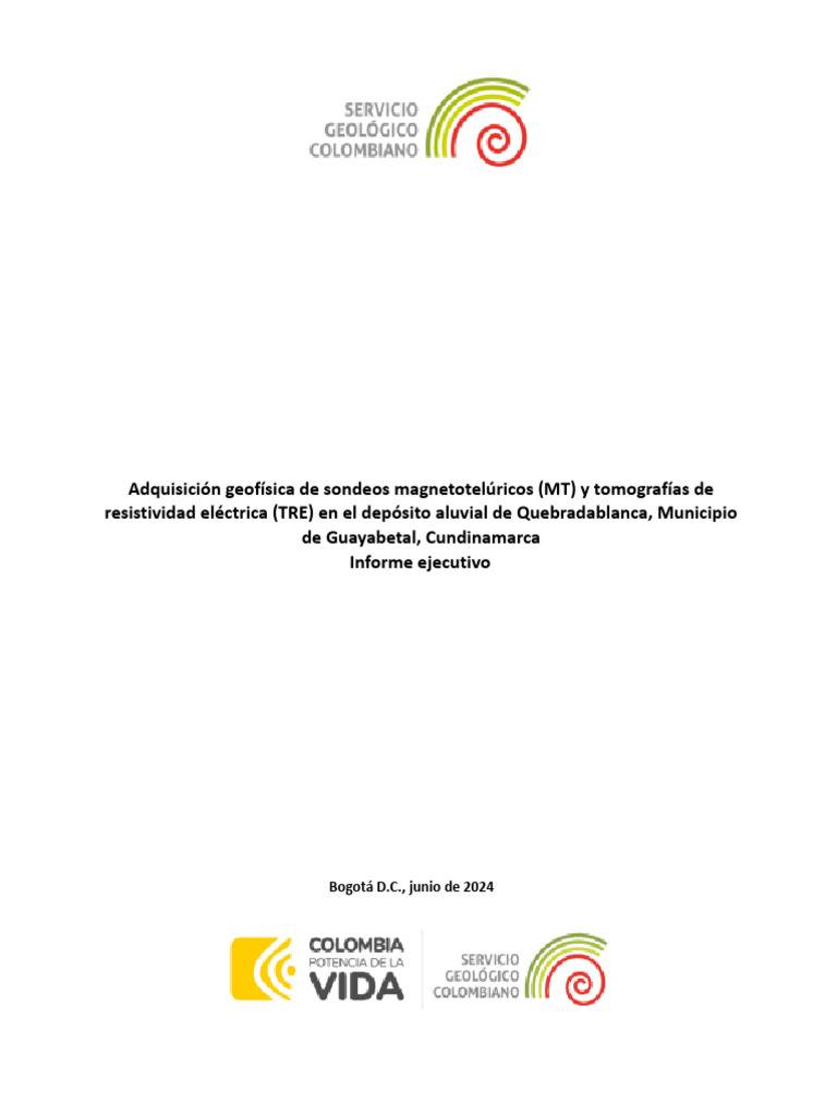 Informe Geofisica Qbra Blanca (2) | PDF | Geología | Geofísica