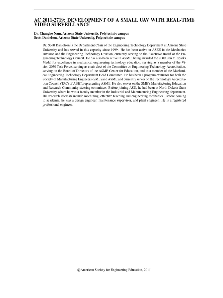 Development of A Small Uav With Real Time Video Surveillance | PDF ...