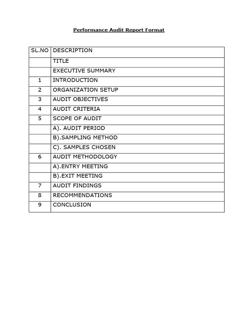 PA Report Format | PDF