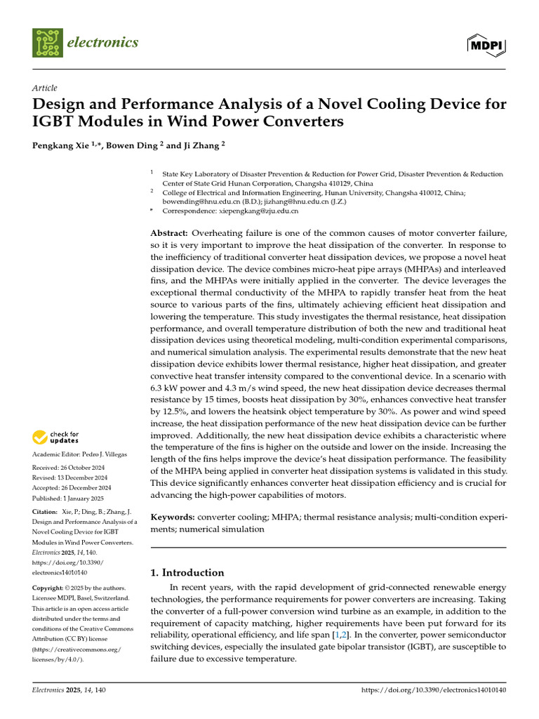 Design and Performance Analysis of A Novel Cooling | PDF | Heat ...