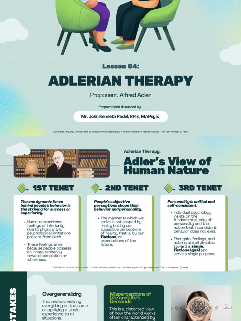 Lesson 04 - Adlerian Therapy | PDF