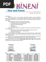 Surat Penawaran Kerjasama Hineni Tour and Travel