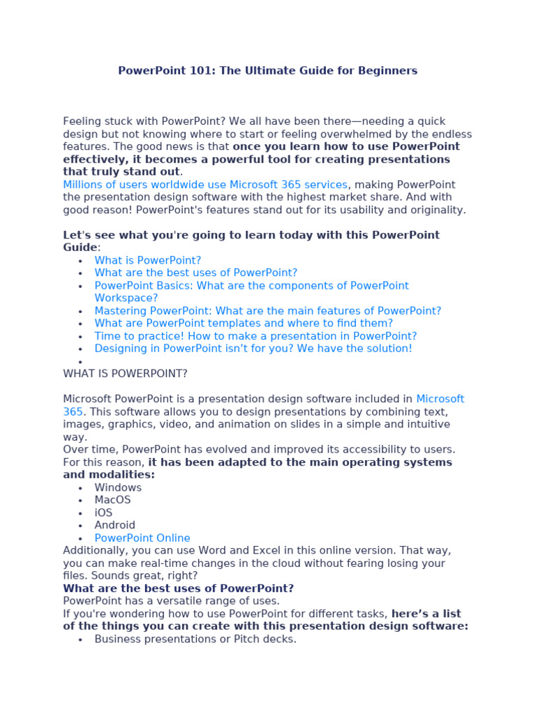 Powerpoint 101 Grade 8 Icf 3rd Quarter | PDF | Microsoft Power Point ...