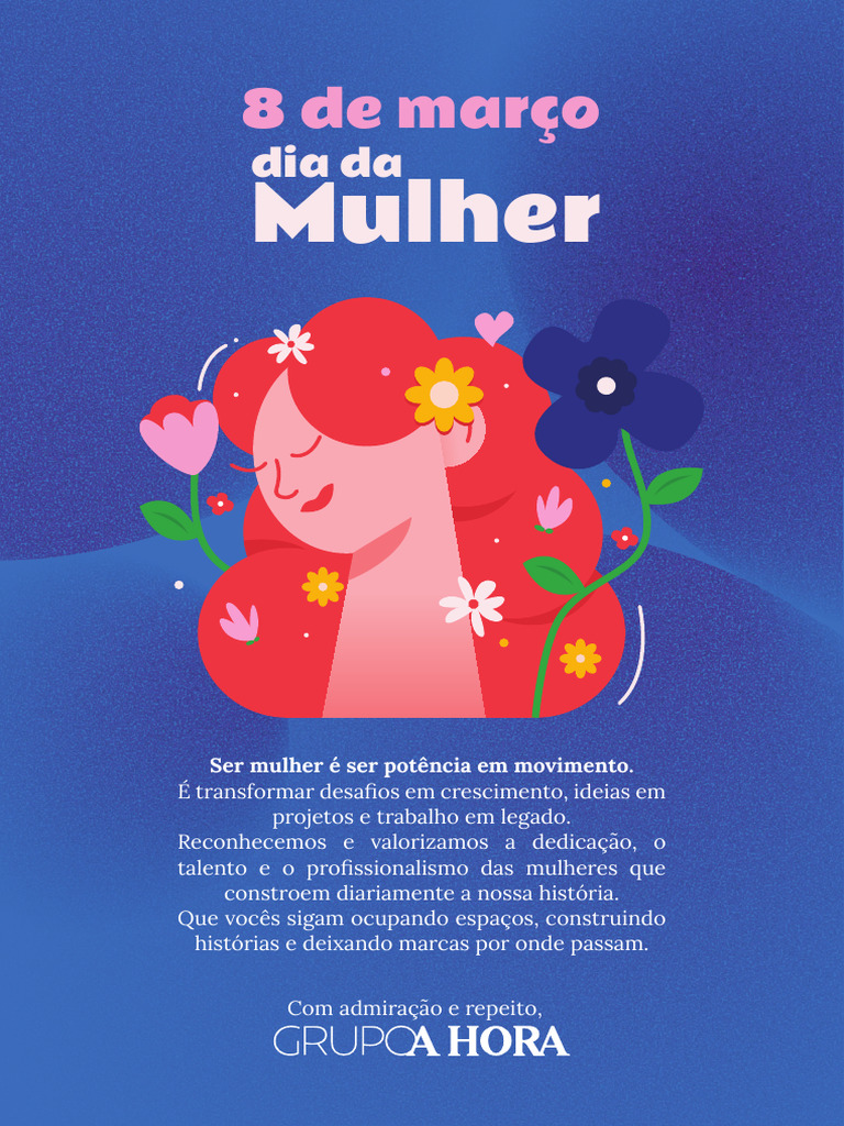 Cartão Dia Da Mulher 2026 IMPRESSÃO | PDF