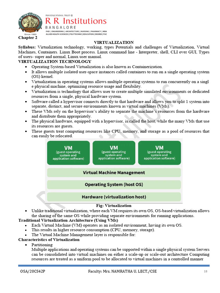 OSA Unit 2 | PDF | Virtual Machine | Virtualization