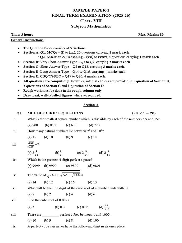 Maths SP | PDF | Area | Length