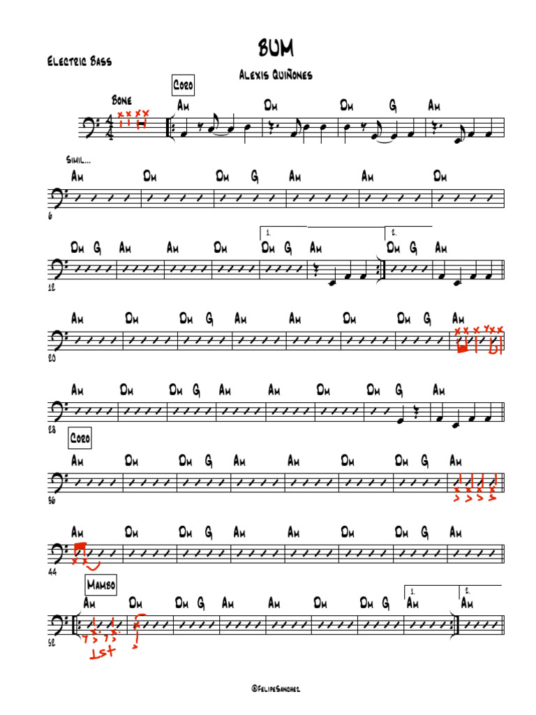 Bum - Electric Bass | PDF