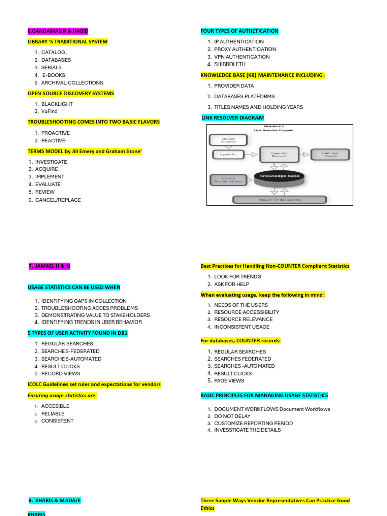 Final Lis112 Midterm Enumeration | PDF | Libraries | Databases