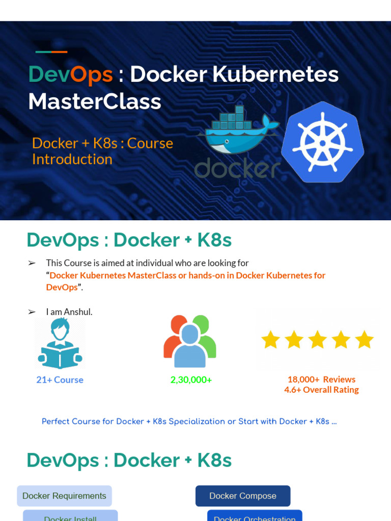 1.1 Docker Kubernetes Course Intro | PDF