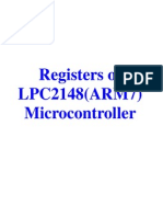 Registers of LPC2148 (ARM7) Microcontroller