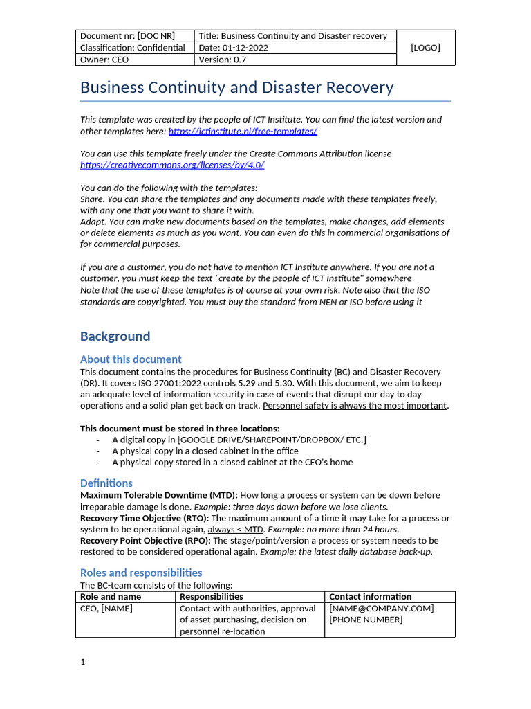 Business Continuity Management | PDF | Data Management | Business