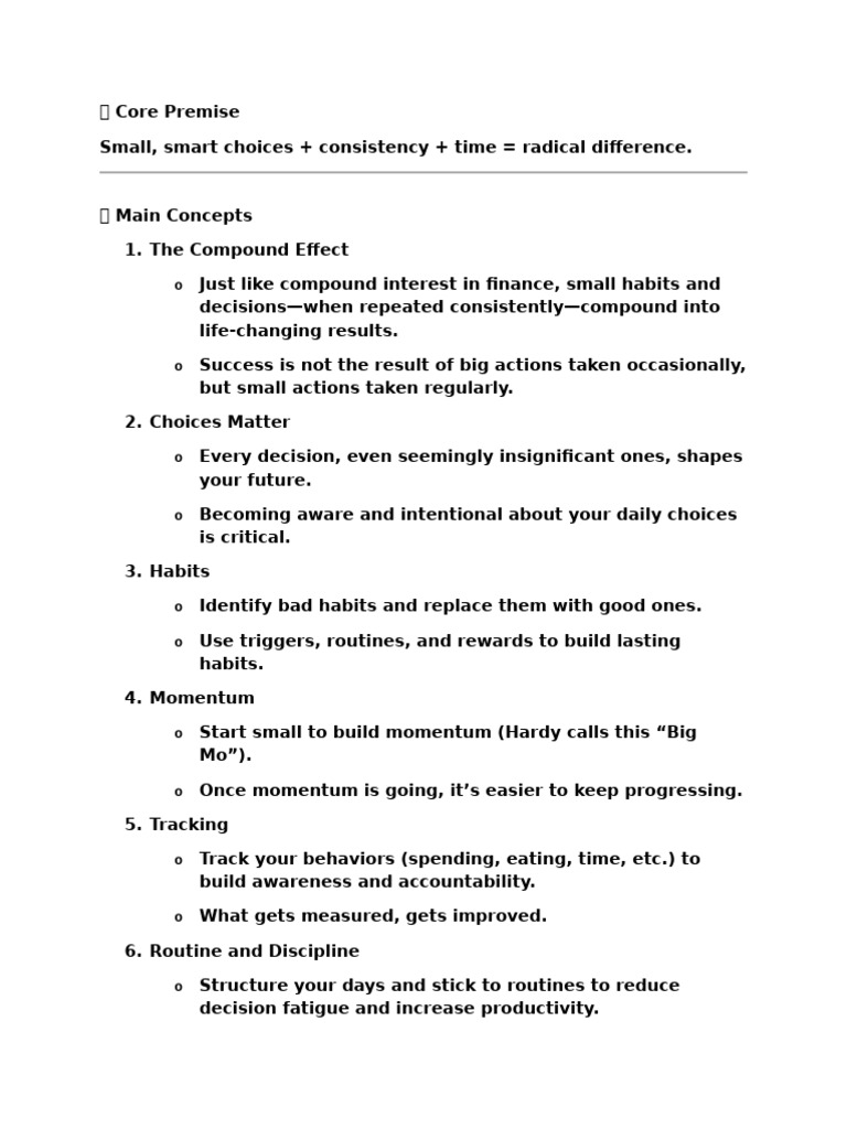 Compound Effect | PDF