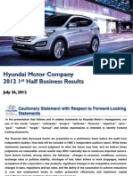 Hyundai Motor Company.1H2012 Earnings Presentation