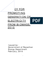 Biomass Policy Rajasthan