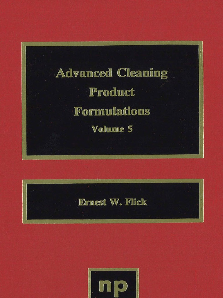 Advanced Cleaning Product Formulations Volume5 PDF