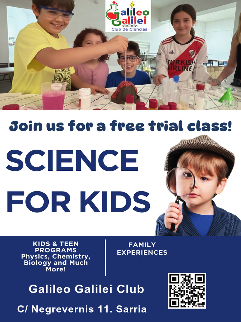 SCIENCE For Kids Free Trial Class FLYER - Enero2026 | PDF