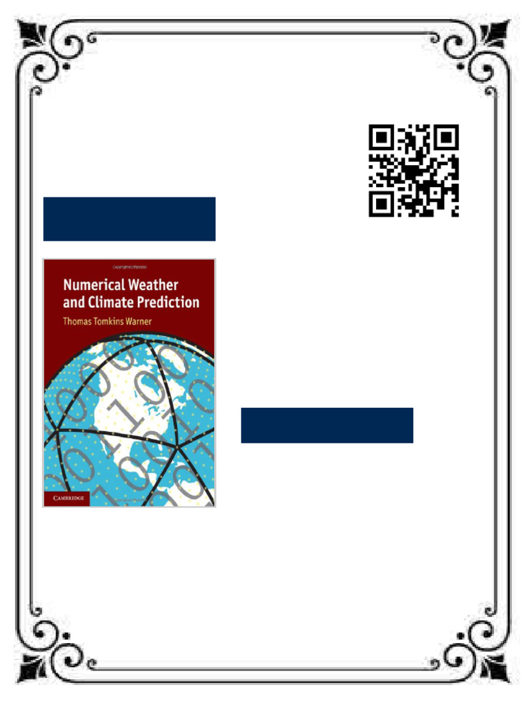 Numerical Weather and Climate Prediction Thomas Tomkins Warner Full ...