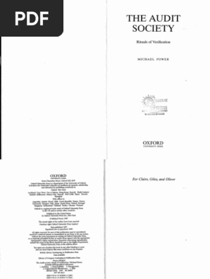 Vdoc - Pub The Audit Society Rituals of Verification | PDF