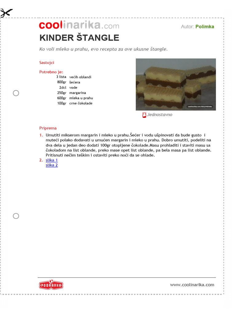Kinder Stangle | PDF