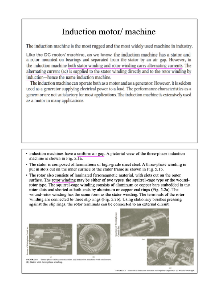 Induction Motors 1 | PDF