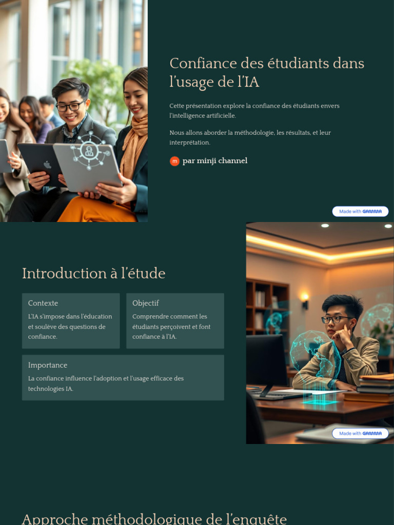 Confiance Des Etudiants Dans Lusage de LIA | PDF | Intelligence ...