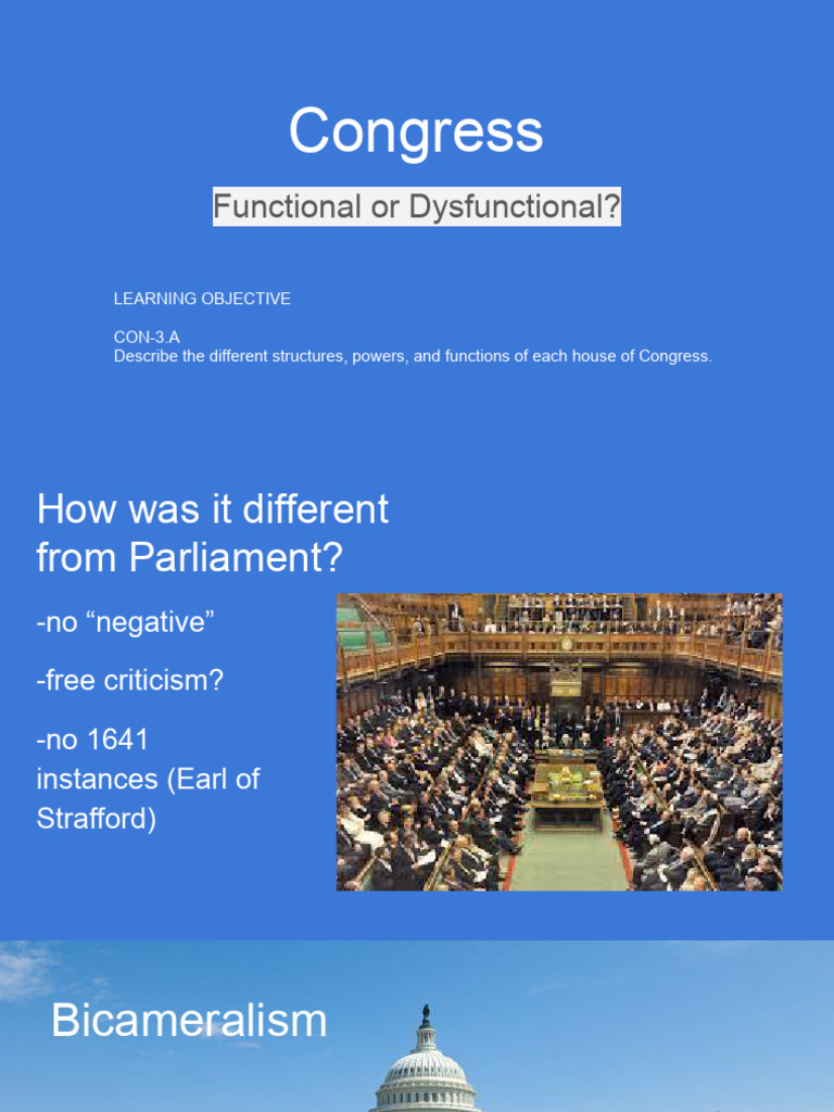 2.1 Congress | PDF | Article One Of The United States Constitution ...