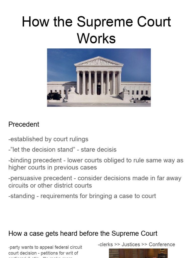 How The Supreme Court Works | PDF | Supreme Court Of The United States ...