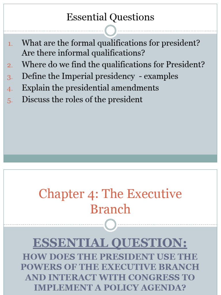 Executive Branch | PDF | Presidents Of The United States | American ...