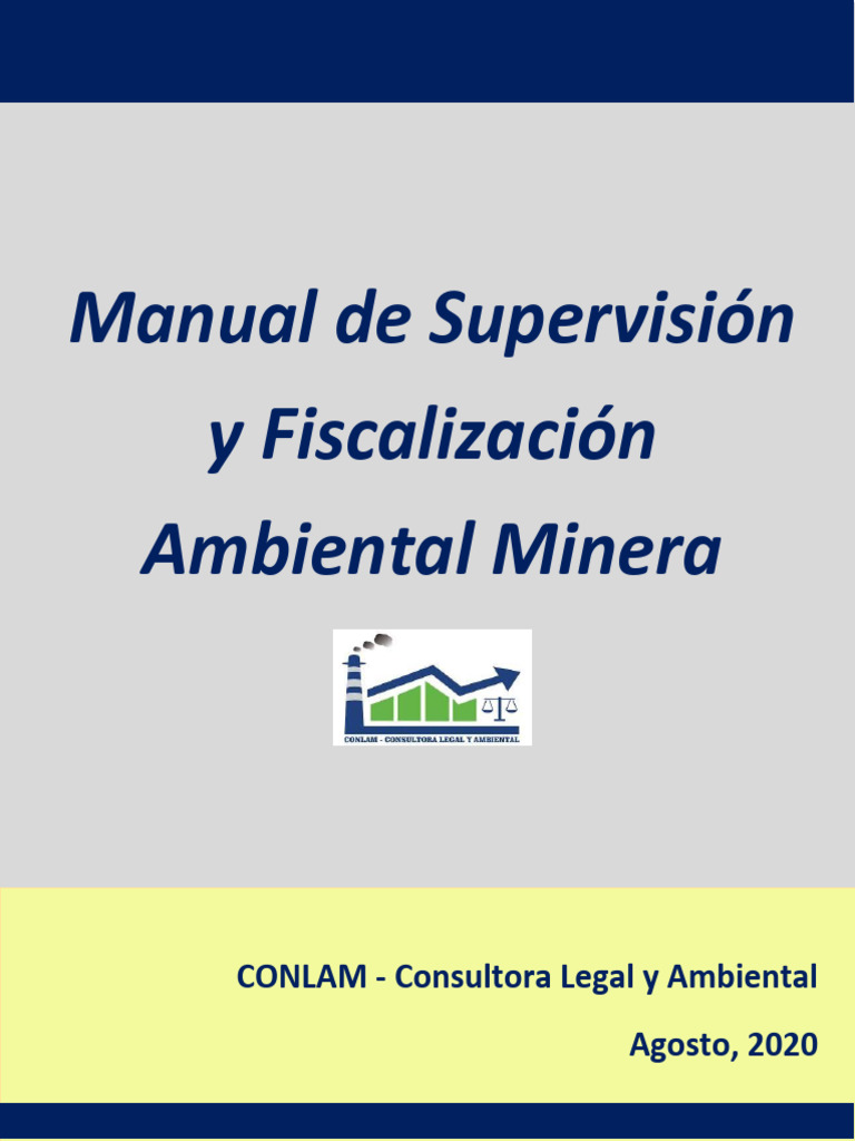 Manual de Supervisión Ambiental Minera | PDF | Multa (pena) | Minería