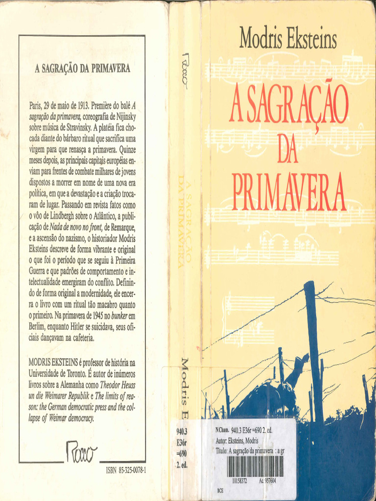 A Sagração Da Primavera Rites of Spring COMPLETO Modris Eksteins | PDF