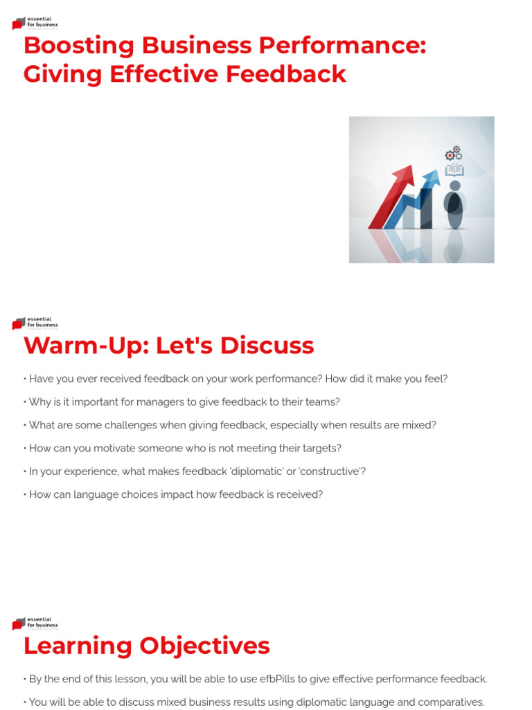 Ss_Giving Performance Feedback to Area Managers | PDF | Verb | Human ...