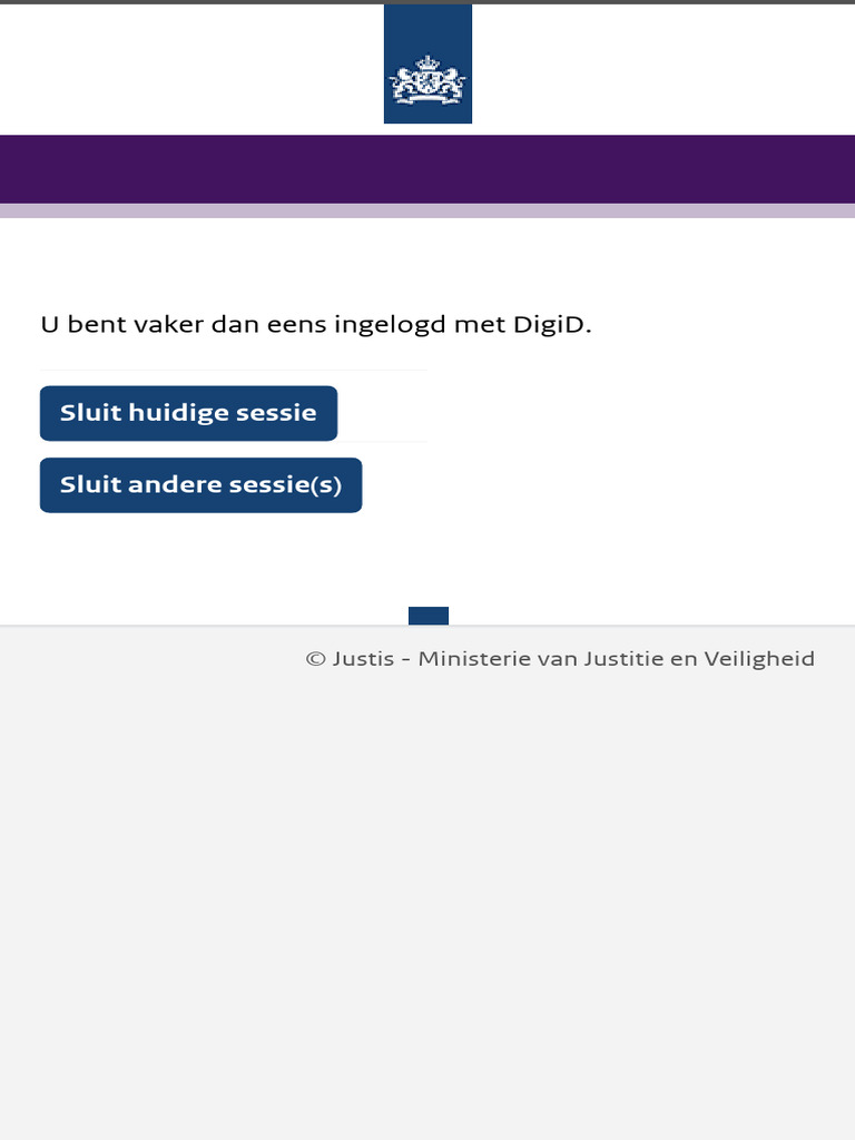Mijn Justis - DigiD Vaker Dan Eens Ingelogd | PDF