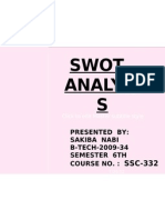Swot Analysis Ppt