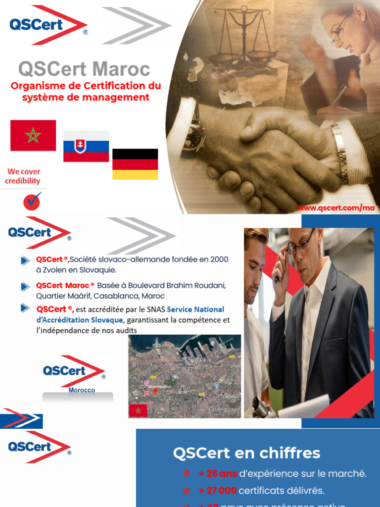 Presentatoin QSCert Morocco FR V09 | PDF | Audit | Sécurité