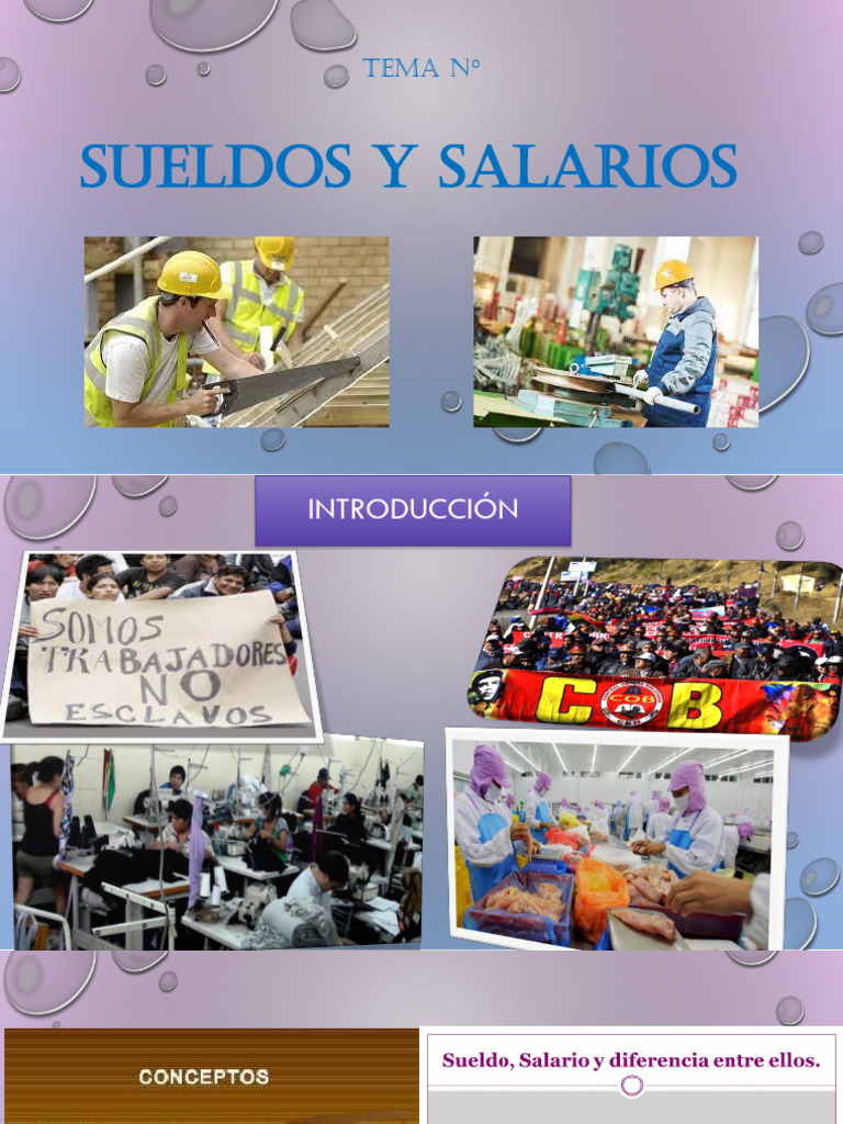 Tema Sueldos y Salarios 2025 | PDF | Salario | Tiempo de trabajo