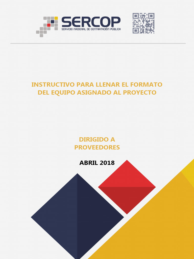 Instructivo Equipo Asignado Al Proyecto | PDF