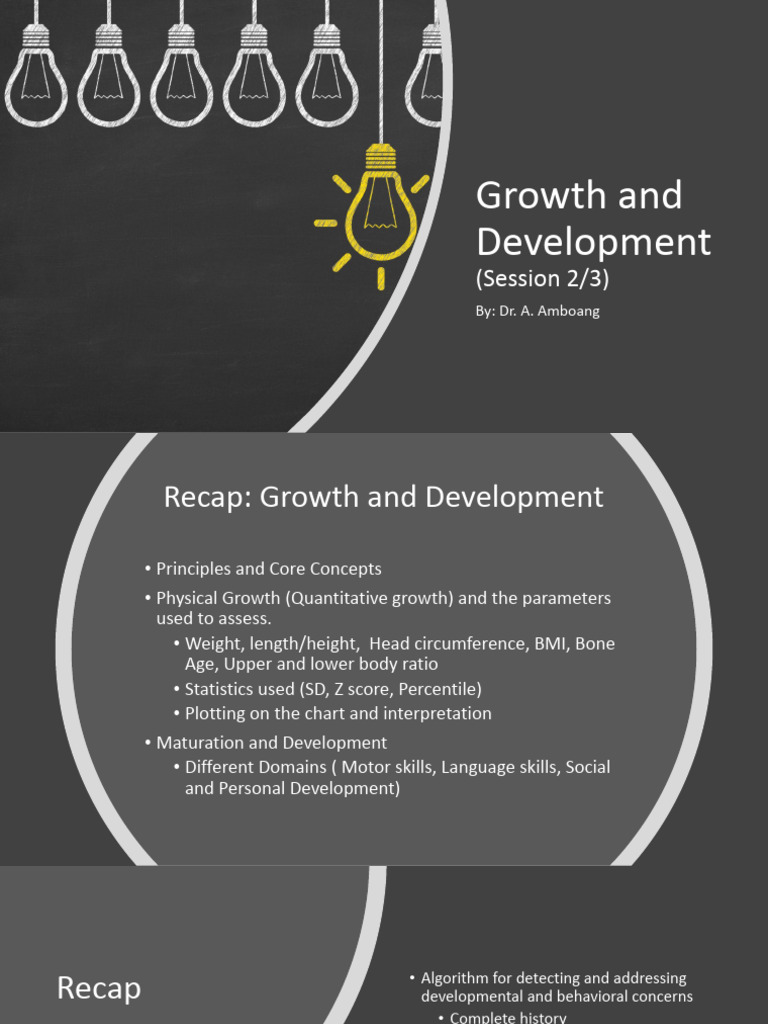 Growth - Development Session 2 of 3 | PDF | Diseases And Disorders ...