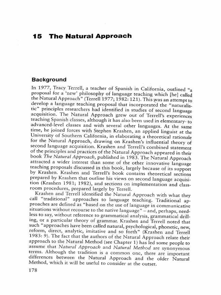 Natural Approach | PDF