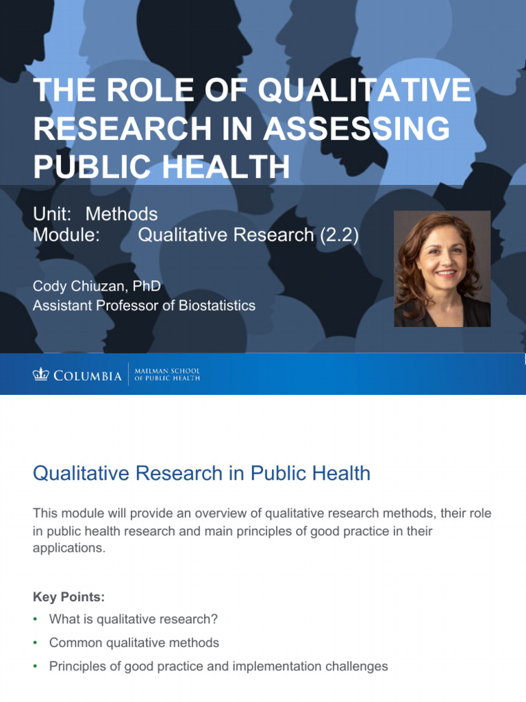 2.2.1 Qualitative Research in Public Health | PDF | Qualitative ...