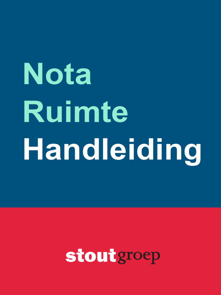 Handleiding Nota Ruimte 1765312812 | PDF