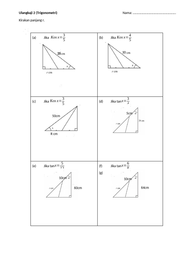 latihan 2 Trigonometri | PDF