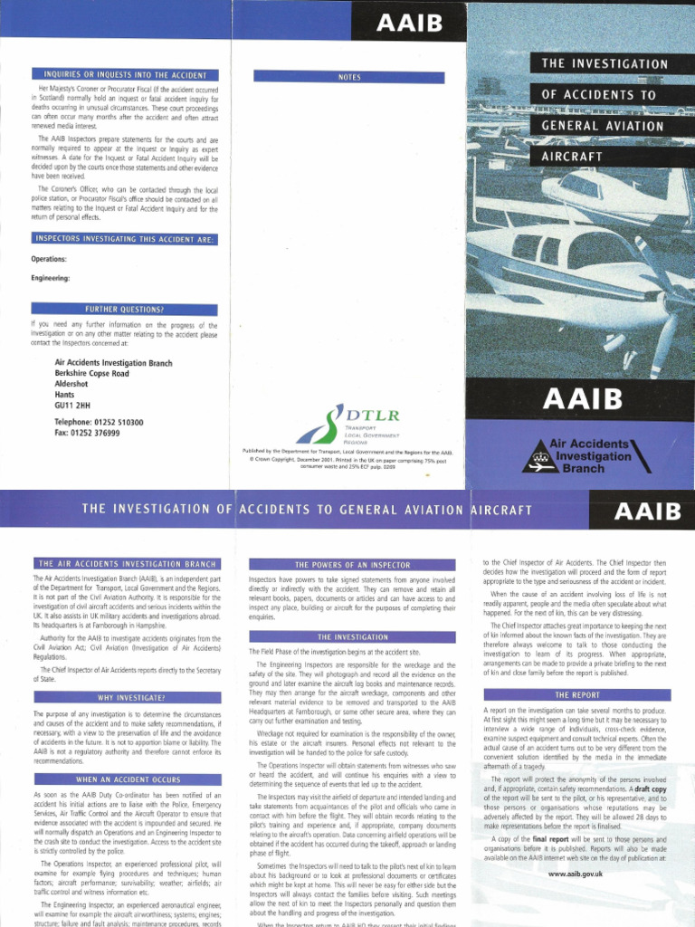 AAIB Folder | PDF